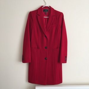Le Chateau Wool Blend Red Coat - Size XS